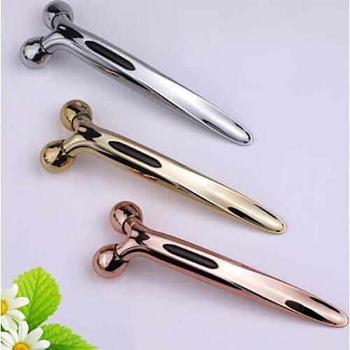 Face Roller Massage Face-lift Skin Tighten Body Shaping Wrinkle Remover Eye & Face Massager Portable Beauty Tool 3 colors