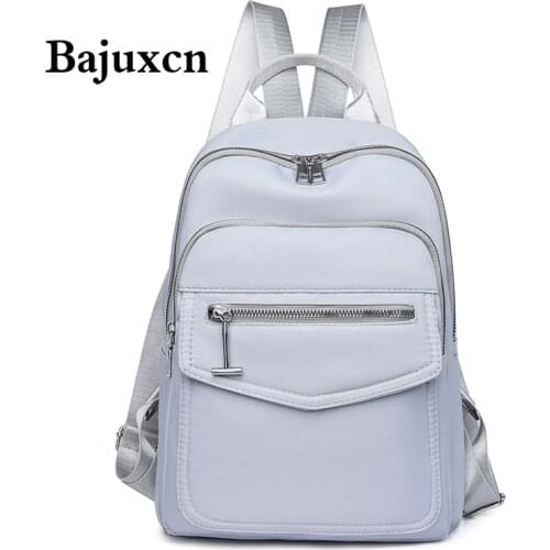 2021 New Fashion Retro Multifunction Backpack Women Oxford Backpack Lady Small Travel Backpack Bookbag for Girls Sac A Do