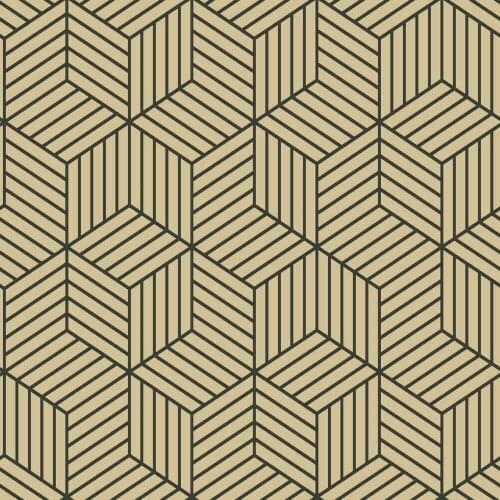 Black And Beige Geometry Stripped Hexagon Peel And Stick Wallpaper Black Stripes Self Adhesive Wallpaper For Bedroom Wall Decor