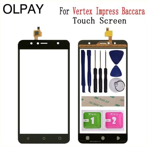 5.0" Mobile Phone Touch Glass For Vertex impress Novo Touch Screen Glass Digitizer Panel Lens Sensor Tools Free Adhesive