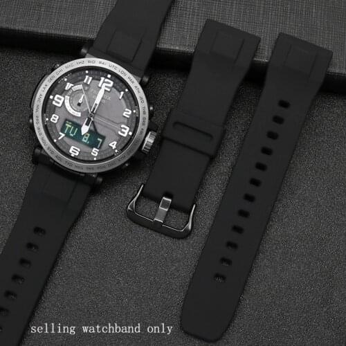 Silicone watchband for Watch prg-600ybprg-650prw-6600 Sport Mens Silicone Rubber Watch Strap 24mm Watch accessories watch band