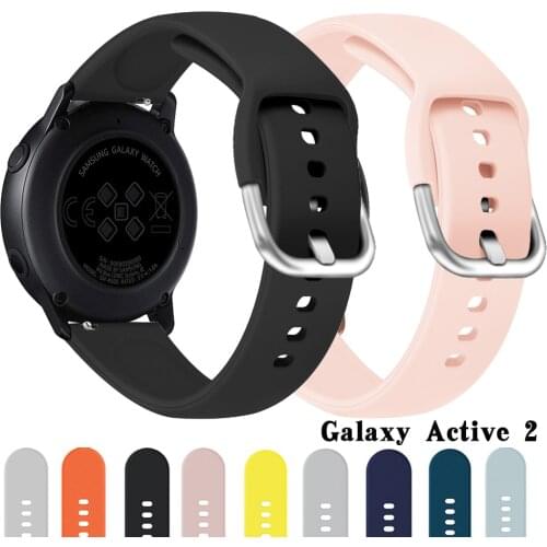 Silicone band for Samsung watch 3/Galaxy watch/active 2/gear S3/amazfit strap watchband correa HUAWEI watch GT2/2E/PRO 46mm 42mm
