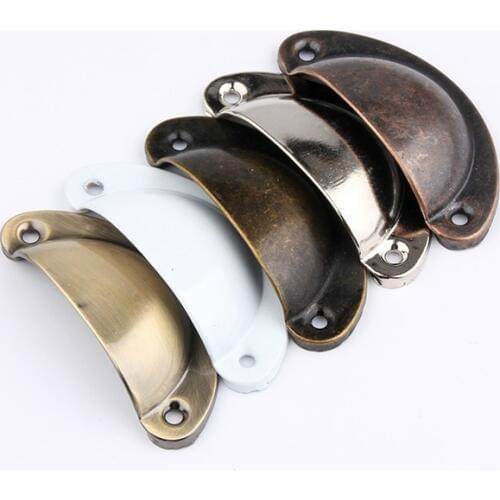 Modern Black Silver Shell Pulls Knobs Drawer Pulls Handles Knobs Dresser Handles / Cabinet Handles Kitchen Decorative Hardware