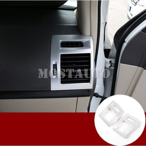 For Toyota Land Cruiser Prado FJ150 Inner Dashboard Side Air Vent Outlet Trim Cover 2010-2019 2pcs Car Accessories Interior