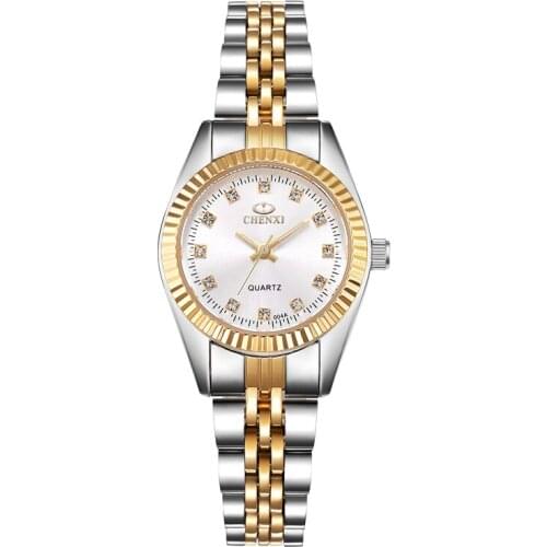 Chenxi Lady Watch Fashion Casual Small Watches Women Rhineston Quartz Wristwatches Dames Horloge Relogio Feminino Hodinky 2021