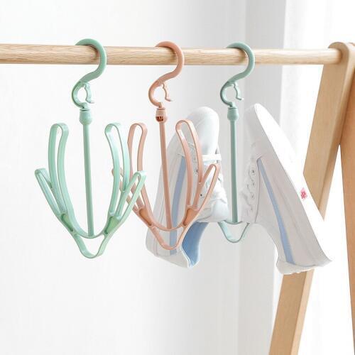 1Pcs Multi-Function Creative ABS Drying Racks Convenient Practical Balcony Windproof Shoe-drying Rack Home Storage Tools