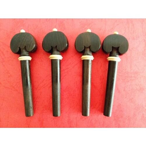 100 pcs new black ebony violin tuning pegs 4/4 full size violin accessories