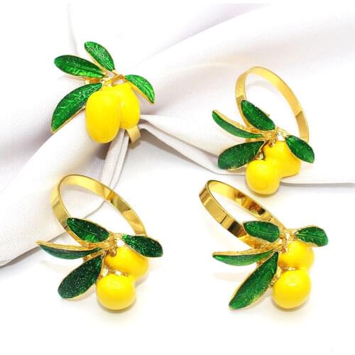 6pcs/lot Fruit Jujube Napkin Ring Fashion Napkin Ring Wedding Hotel Tableware Napkin Button Desktop Decoration