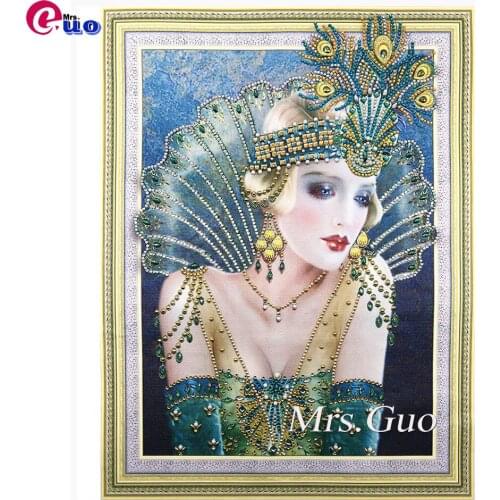 Peacock Princess diy diamond embroidery full square round drill 5d diamond painting Cross Stitch Rhinestone mosaic kids gift