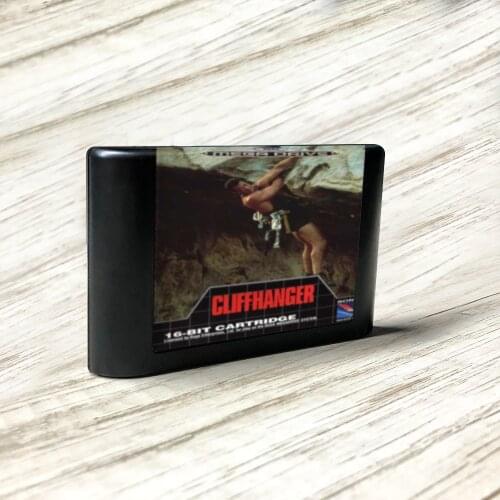 Cliffhanger - EUR Label Flashkit MD Electroless Gold PCB Card forSega Genesis Megadrive Video Game Console