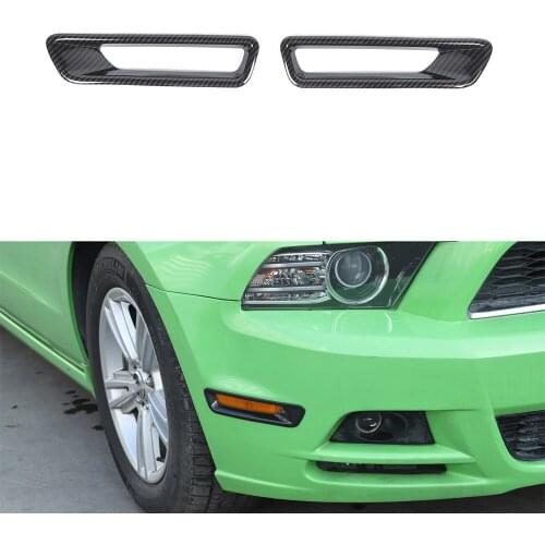 Car Front Wheel Eyebrow Light Decoration Frame Trim Styling For Ford Mustang 2010-2014 Exterior Auto Moldings