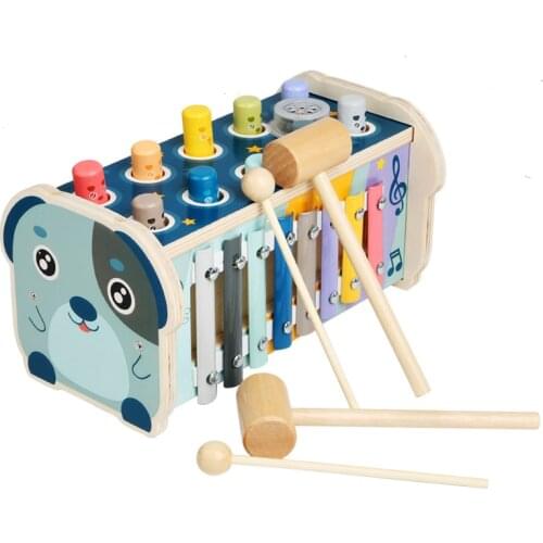 Childrens Toys Multi-functional Music Animals Playing Hamsters 1-3 Years Old Boys Girls Percussion Fishing Educational Toys