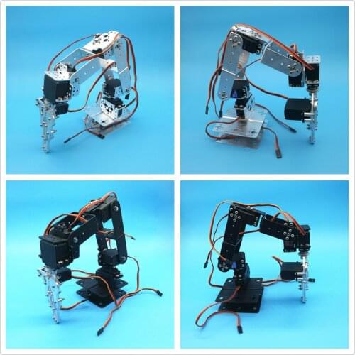 1set 6 Degree-of-freedom Manipulator Metal Alloy Mechanical Arm Clamp Claw Kit For MG996R DS3115 Arduino Robotic Education DIY