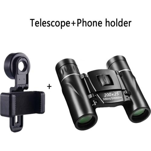 Mini Portable Zoom HD 50000M Telescope Binoculars Powerful 200x25 Folding Long Range Low Light Night Vision Professional