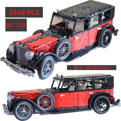 New Classic Sports Vehicle BZ-770 Building Blocks DIY Buildmoc Famous Car Simulation Model Bricks Toys for Kids Children Gifts