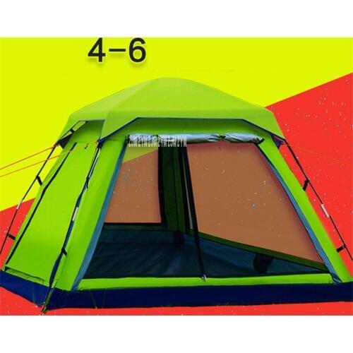 1pcs Camping Tent 5 person Outdoor Equipment Single room Family Tourism Beach Tents Waterproof tent