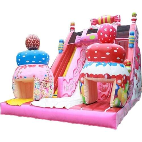 Popular fun game inflatable slide for sale inflatable land slide for kids