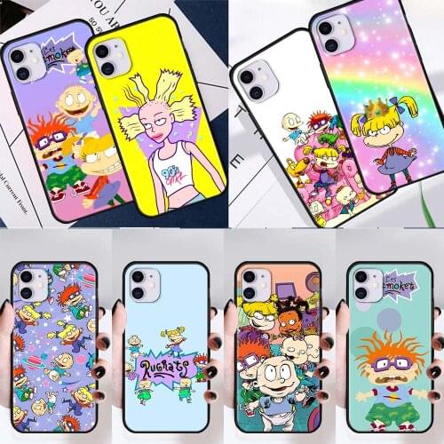 Luxury Phone Cases for Apple iPhone 7 11 12 Pro XR X XS Max 6 6S 8 Plus SE Silicone Soft Cover Case Cartoon Rugrat