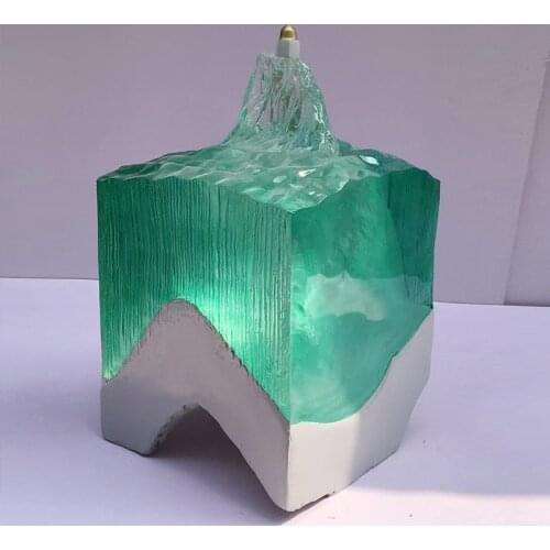 Zq Nordic Model House Ocean Resin Decorations Modern Hotel Hallway Large Floor Transparent Sculpture