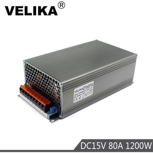 Universal switching power supply DC15V 1200W 80A Driver Single Output ac dc converter for Led Strip Transformers AC DC 15V SMPS
