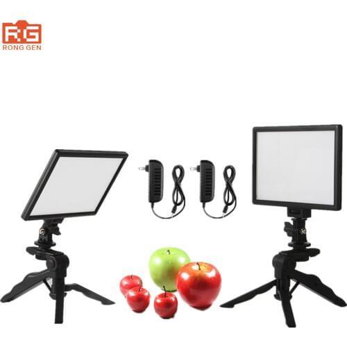 Viltrox L116T Video Studio LCD Camera with Dual Color Adjustable LED Lights + 2x Foldable Portable Tripod + 2x AC Adapter