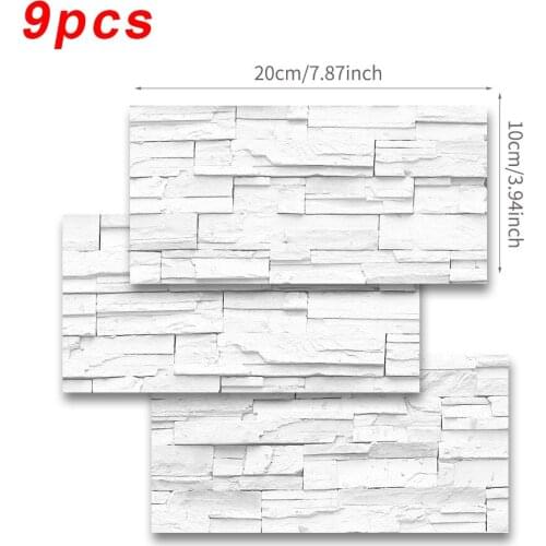 Waterproof Mosaic Stick On Self Adhesive Wall Tile Stickers Anti Oil For Kitchen