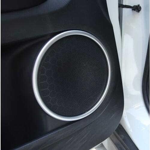 Foal Burning ABS Chrome Inner Door Stereo Speaker Collar Cover Ring Trim Fit for Honda HR-V HRV Vezel 2015 2016 2017 2018 2019