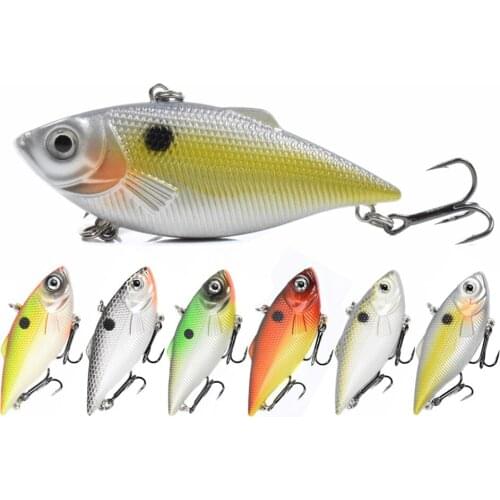1PCS 60MM/8G VIB Fishing Lure Wobblers Sinking Hard Artificial Lures Bass Pike Japan Long Shot Bait Winter Sea Fishing Tackle