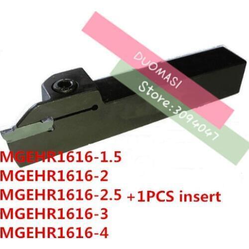 1PCS MGEHR1616-1.5/MGEHR1616-2/MGEHR1616-2.5/MGEHR1616-3/MGEHR1616-4 +1PCS inserts CNC Turning tool rod,lathe tools