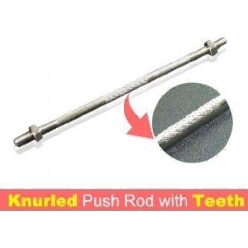 1PC* Z-shaped Anodized Knurled Push Rod M3X75 with Double-Side Counterclockwise Teeth