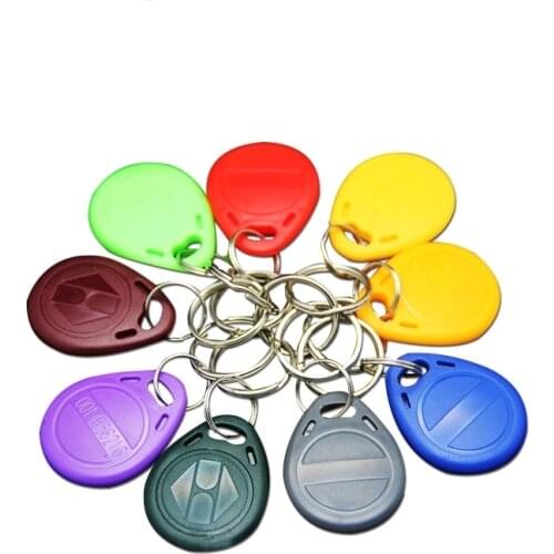 100pcs/lot High Quality Waterproof 125khz tk4100 Chip ABS Contactless Rfid Keyfob For Access Control System