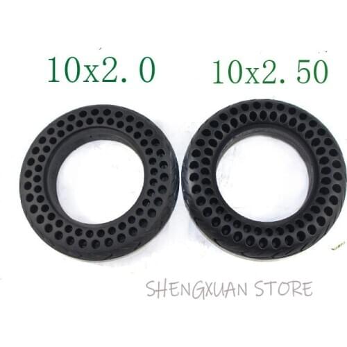 2 types of tire 10x2.00 and 10x2.50 honneycomb air-free honeycomb shock absorber solid tire proof Tyre