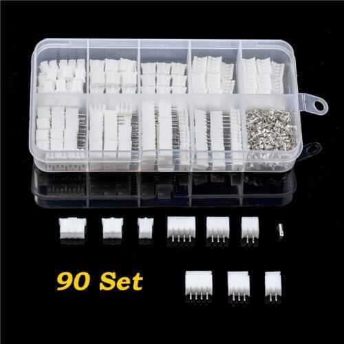 270pcs PH-2.0mm Jumper Pins Male/Female Wire Connector Housing Terminals White Jump Pin Header Socket Kit