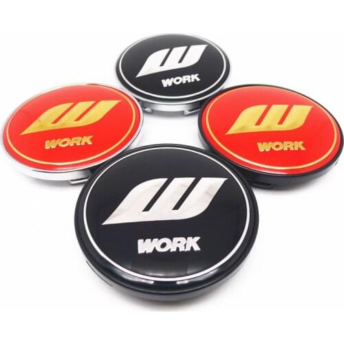 4pcs 60mm 51mm W Work Wheel Center Cap For WORK T1S/F2S/D3S/W4S/V5S Rims Cover 56mm Emblem Badge Sticker Accessories
