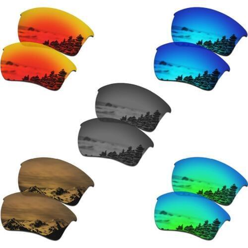SmartVLT 5 Pairs Polarized Sunglasses Replacement Lenses for Oakley Half Jacket 2.0 XL - 5 Colors
