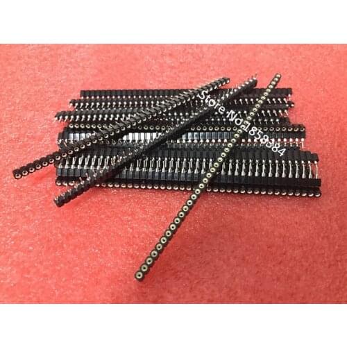 50pcs/lot 1x40 Pin 2.54 Round Female Pin Header connecto