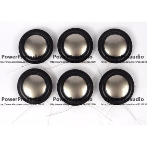 6pcs 25.4mm 25.5mm (1") silk+Titanium diaphragm dome Tweeters voice coil menbrance 8ohm 1inch