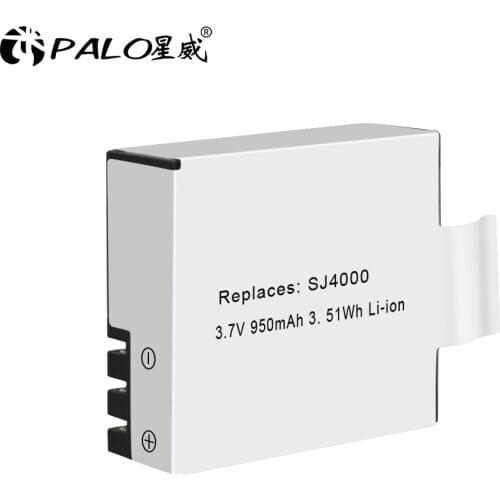 PALO 950mAh Battery Pack for Sjcam Sj4000 Sj5000 M10 Sj 4000 5000 Action Camera Sjcam Accessory