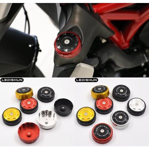 Orcycle CNC Aluminum Radiator Water Tank Cover Cap Case For DUCATI MONSTER 821 2014-2019 MONSTER 1200/S/R 2014-2019