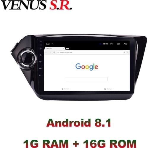 VenusSR Android 8.1 2.5D car dvd for KIA K2 Rio 2011-2016 multimedia headunit GPS gps navigation
