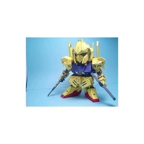 DIY Sdgundam MSN-100 Gold Baixing Paper Model