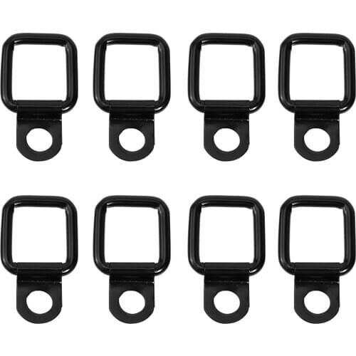 8pcs Heavy Duty Cargo D Ring Tie Down Anchors for Jeep Wrangler JK YJ TJ JKU Sports Unlimited Freedom Rubicon X 1995-2017