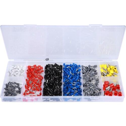 685pcs Cold-Pressed Tube Terminal Electric Wire Cable Connector Tube Terminal automotive Flame Retardation Tin Plating E7508