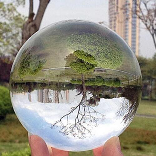 Crystal Ball Quartz Glass Transparent Ball Spheres Glass Ball Photography Balls Crystal Craft Decor