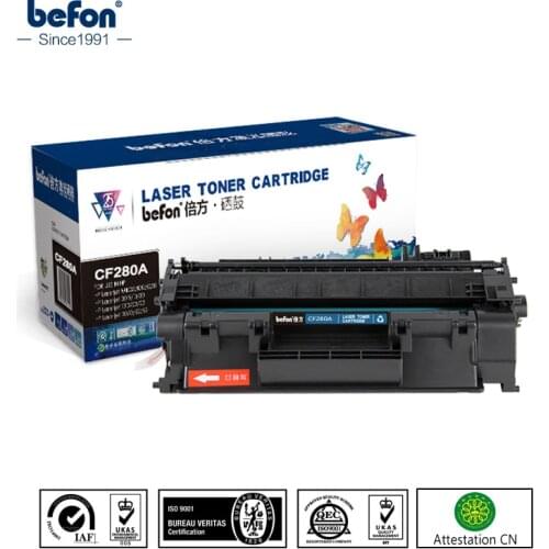 Befon CF280 280a 280 80A compatible toner cartridge Replacement for HP CF280A LaserJet Pro 400 401 M401dn M401n M401d 425dn