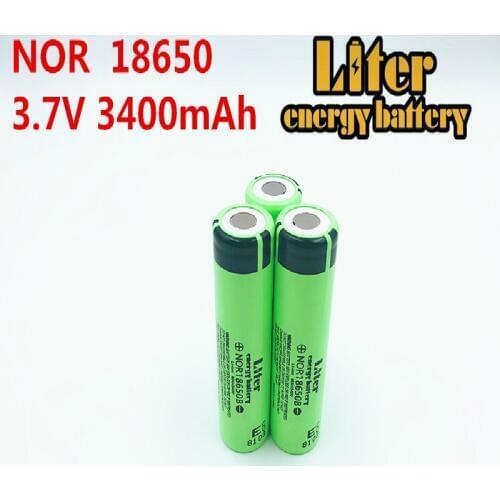 Liter energy battery 4PCS 100% original 18650 3.7V 3400MAH battery NOR18650B lithium-ion Rechargebale battery for tablet pc