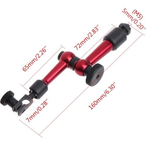 M5 Universal Flexible Magnetic Metal Base Holder Stand For Dial Indicator New