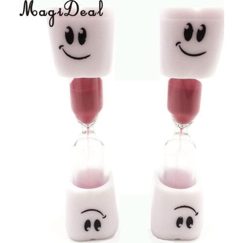 MagiDeal Crystal Glass Sandglass Hourglass Timer Counter Clock 3 Minutes for Kids Brushing Teeth Toothbrush