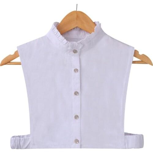 Fashion New Women Blouse Sweatshirt Vest White Lace Collar Detachable Lapel Choker Necklace Shirt Fake False Collar Fashion