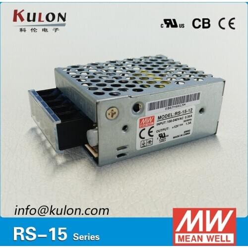 Original Meanwell RS-15-48 15W 48V Power Supply CB UL CE Approved 3 Years Warranty for Cirtical application